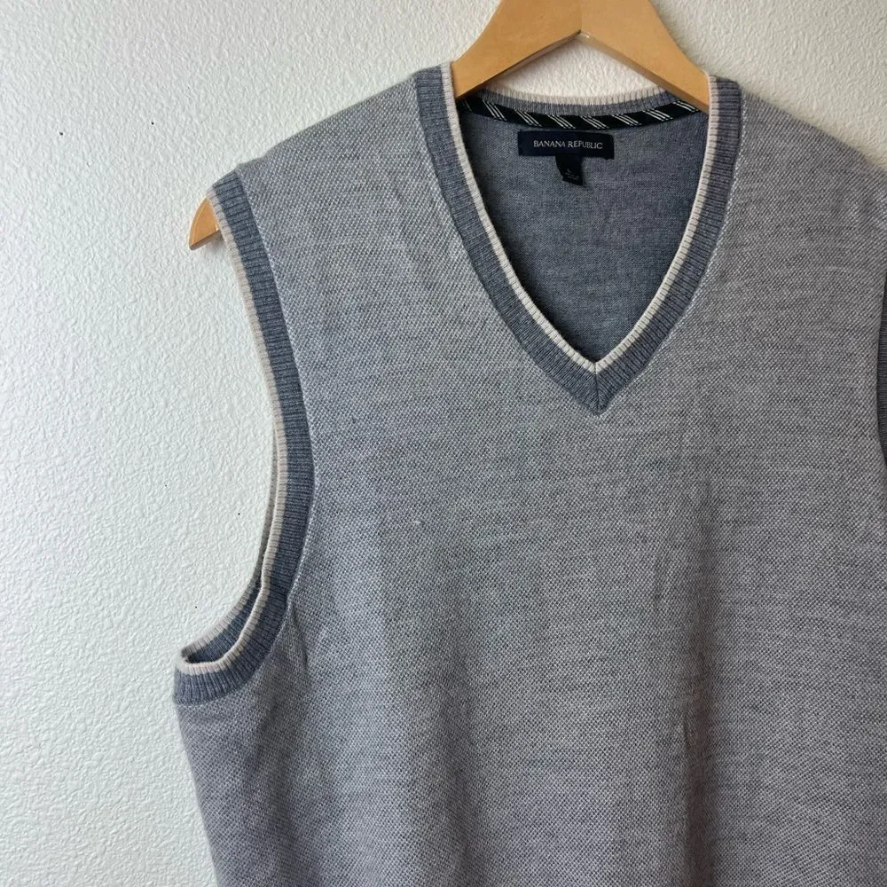 Banana Republic Wool Blend Men Vest size L